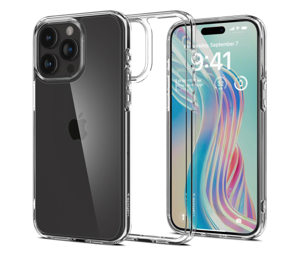 SPIGEN Ultra Hybrid do iPhone 15 Pro Max crystal clear ACS06565 - 1178914 - zdjęcie